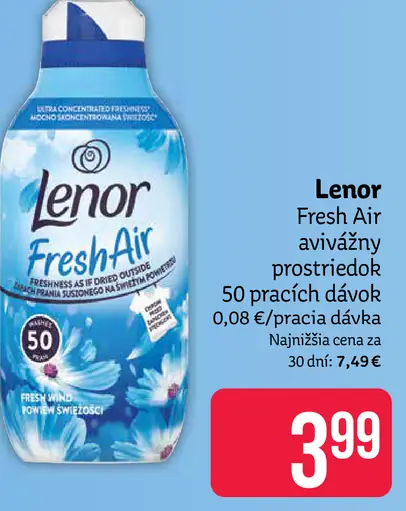 Lenor Fresh Air avivážny prostriedok