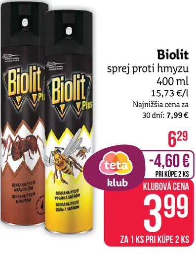 Biolit sprej proti hmyzu