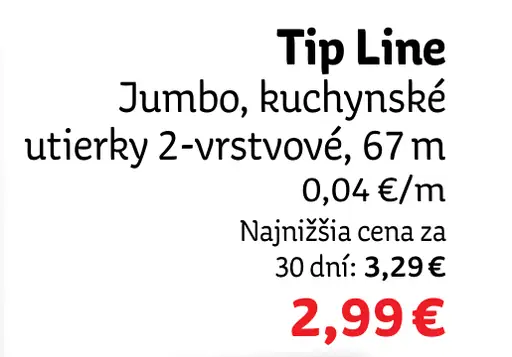 Tip Line Jumbo kuchynské utierky