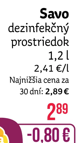 Savo dezinfekčný prostriedok