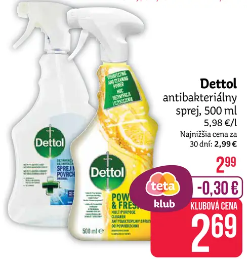 Dettol antibakteriálny sprej