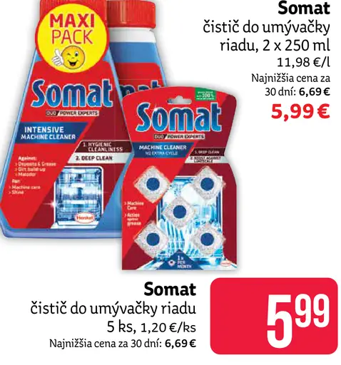 Somat čistič do umývačky riadu