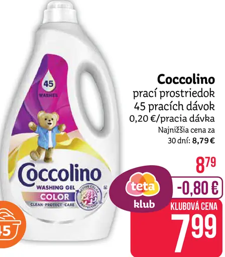 Coccolino prací prostriedok - color