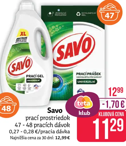 Savo prací prostriedok