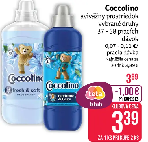 Coccolino avivážny prostriedok