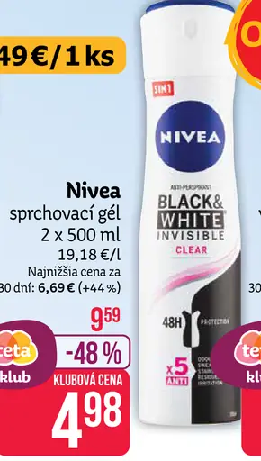 Nivea dezodorant rôzne druhy