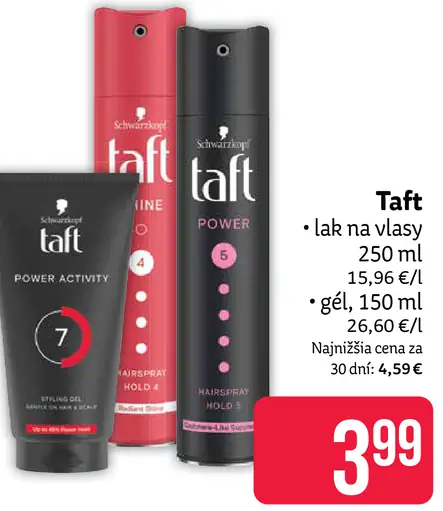 Taft lak na vlasy