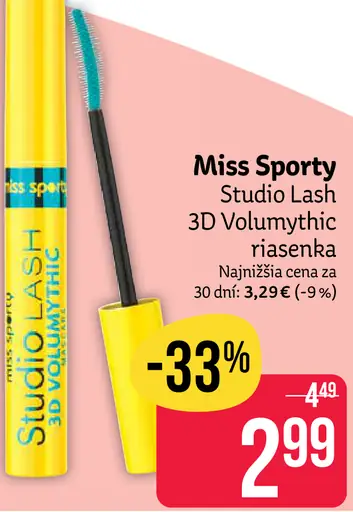 Miss Sporty Studio Lash 3D Volumythic riasenka