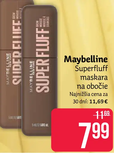 Maybelline maskara na obočie Superfluff