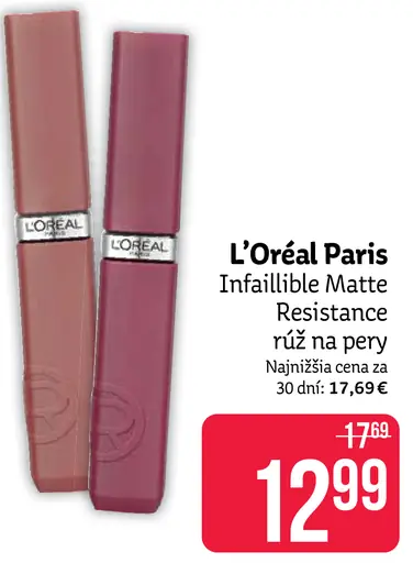 L’Oréal Paris Infaillible Matte Resistance rúž na pery