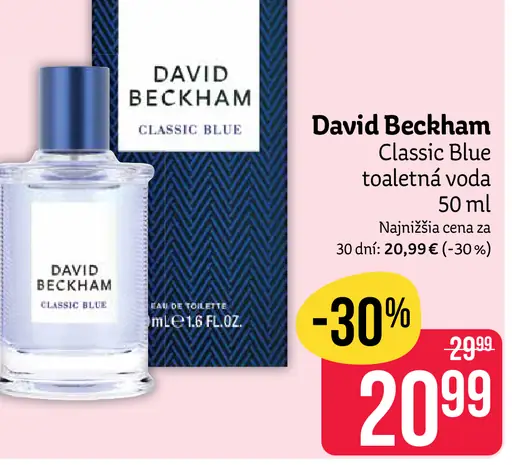 David Beckham Classic Blue toaletná voda