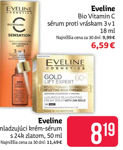 Eveline Bio Vitamin C sérum proti vráskam 3v1