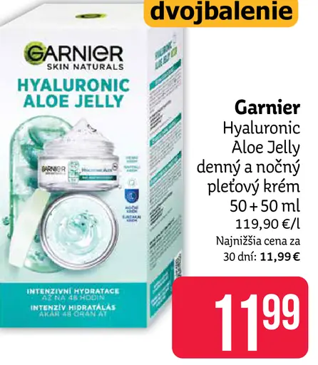 Garnier Hyaluronic Aloe Jelly denný a nočný pleťový krém