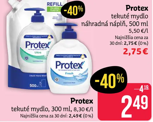 Protex Fresh tekuté mydlo náhradná náplň