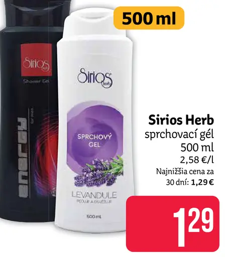 Siriös Herb sprchovací gél