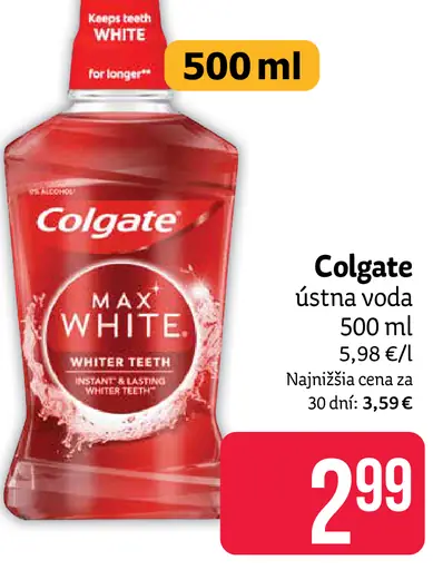 Colgate Max White ústna voda