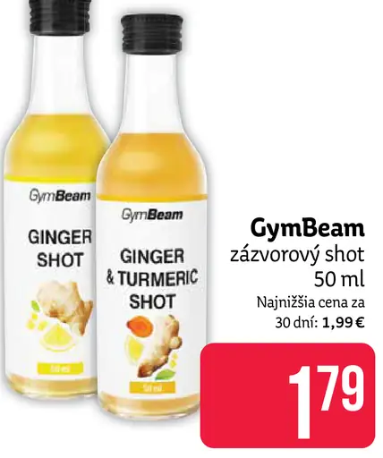 GymBeam zázvorový shot