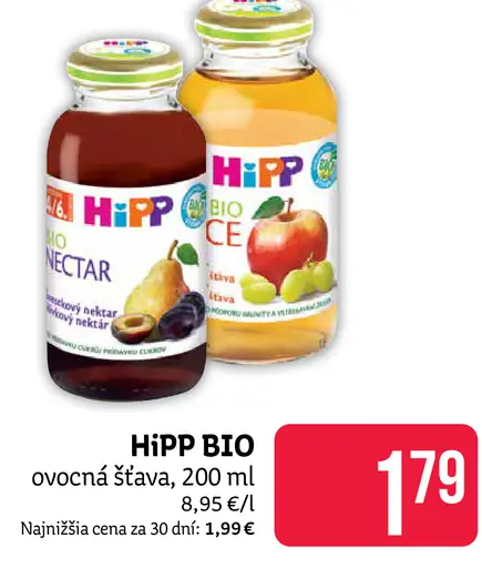 HiPP BIO ovocná šťava