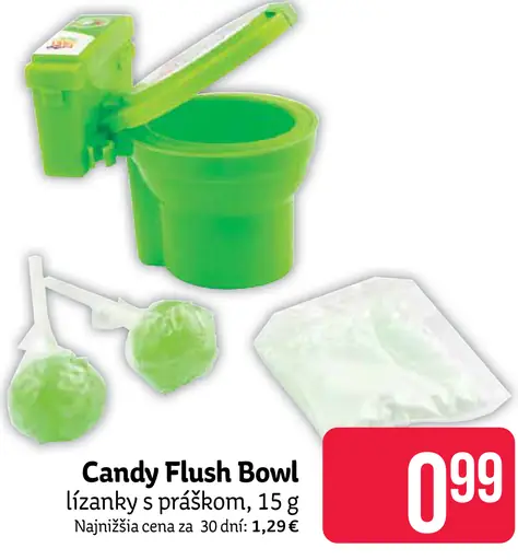 Candy Flush Bowl lízanky s práškom