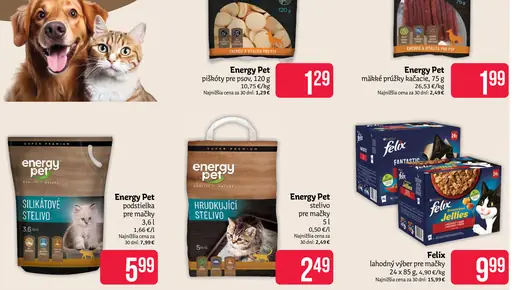 Energy Pet mäkké prúžky pre psov