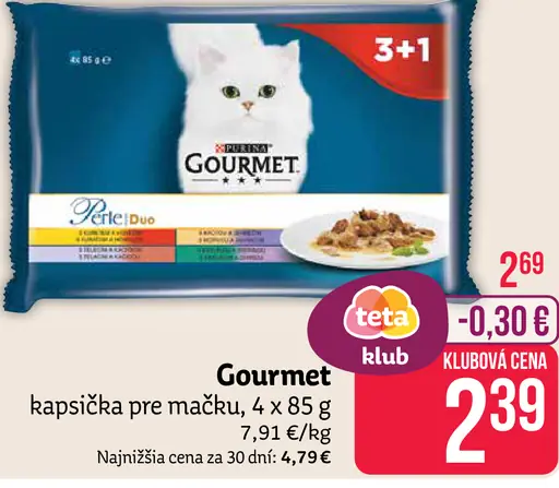 Gourmet kapsička pre mačku