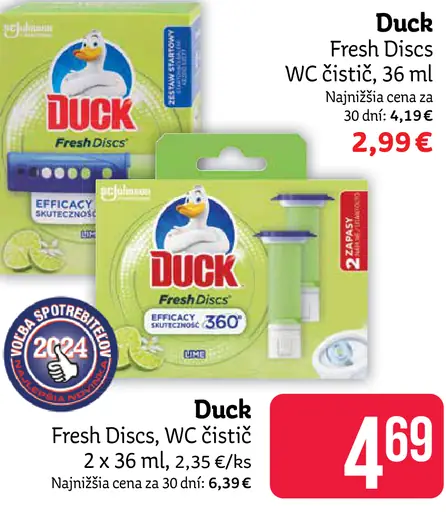 Duck Fresh Discs WC čistič