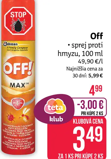 Off sprej proti hmyzu