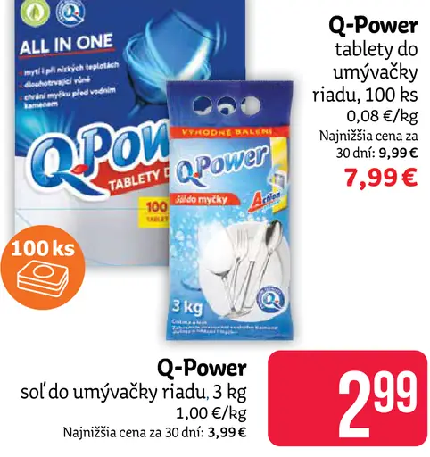 Q-Power tablety do umývačky