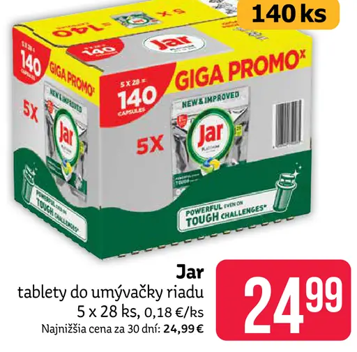Jar Tablety do umývačky