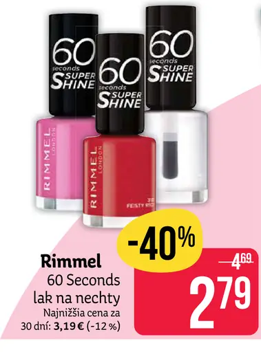 Rimmel 60 Seconds lak na nechty