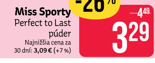Miss Sporty Perfect to Last púder