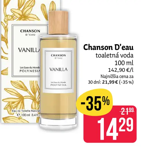 Chanson D’eau toaletná voda