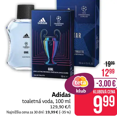 Adidas pánska toaletná voda