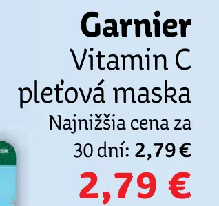 Garnier pleťová maska, vybrané druhy