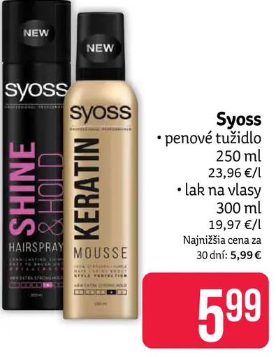 Syoss penové tužidlo lak na vlasy