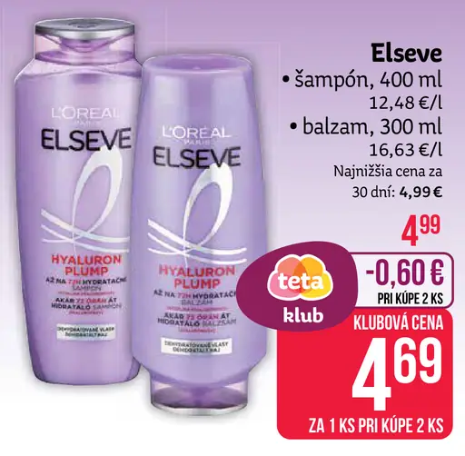 Elseve šampón/balzam