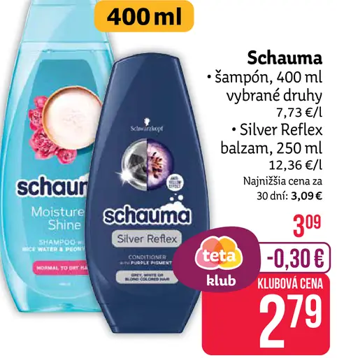 Schauma šampón vybrané druhy