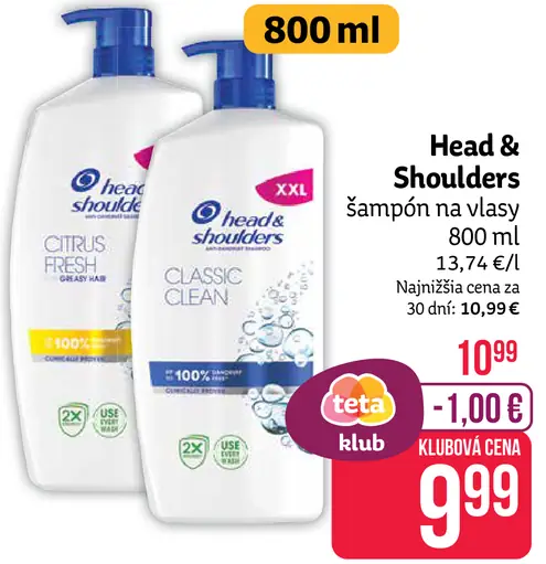 Head & Shoulders šampón na vlasy