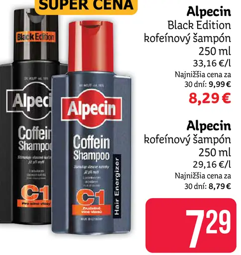 Alpecin Black Edition kofeínový šampón