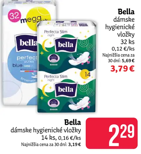 Bella dámske hygienické vložky
