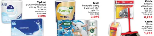 Tip Line kuchynské utierky