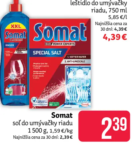 Somat Soľ do umývačky riadu