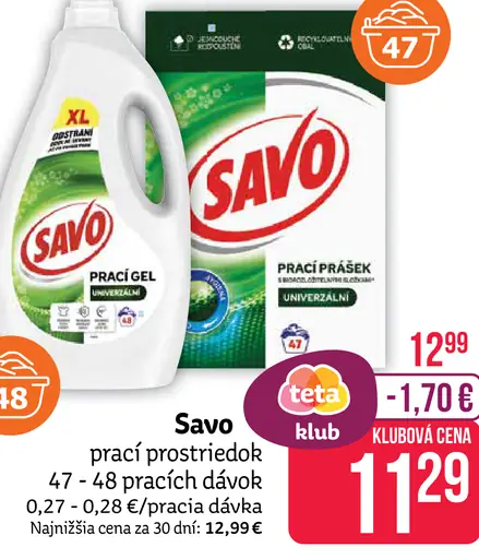 Savo prací gel
