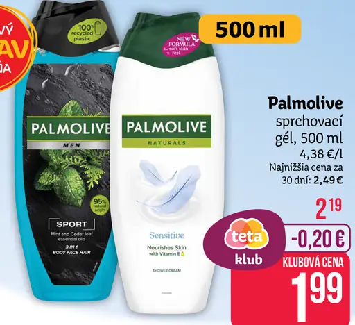 Palmolive sprchovací gél Sensitive