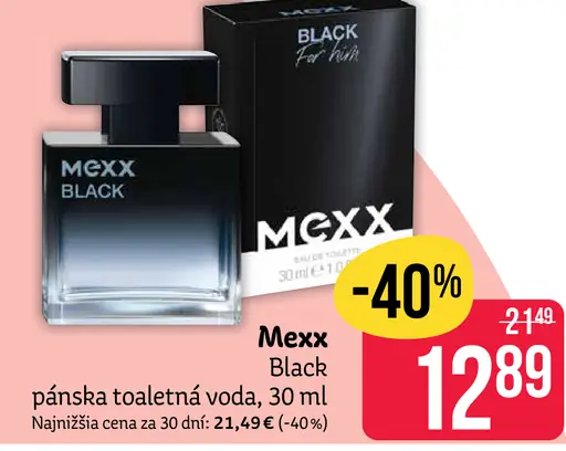Mexx Black pánska toaletná voda