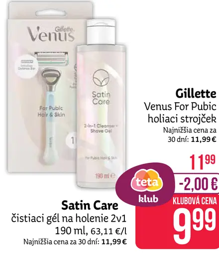 Gillette Venus For Pubic holiaci strojček