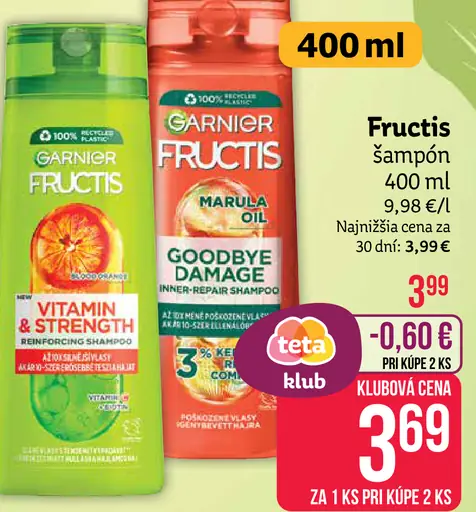 Garnier Fructis Šampón