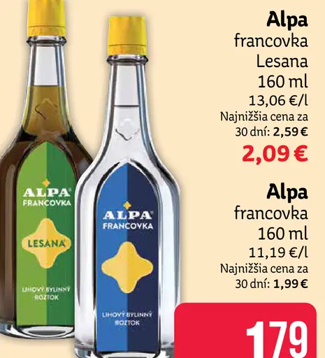 Alpa francovka Lesana