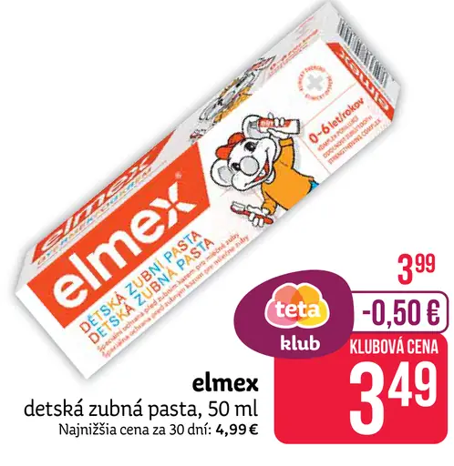 Elmex Junior detská zubná pasta