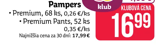Pampers Premium Pants